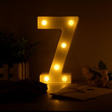 Load image into Gallery viewer, Luminous LED Letter Night Light Creative 26 English Alphabet Number Battery Lamp Romantic Wedding Party Decoration